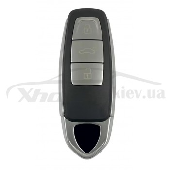 Смарт ключ KEYDIY MLB08 Lamborghini 3 кнопки HU-6 / HU162T (metal) с лого